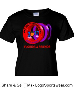 LADIES FLORIDA AND FRIENDS GROUP SHIRT BLACK Design Zoom