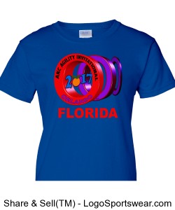 WOMENS FLORIDA GROUP SHIRT ROYAL BLUE Design Zoom